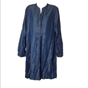 Chadwick Navy Long Sleeves Dress